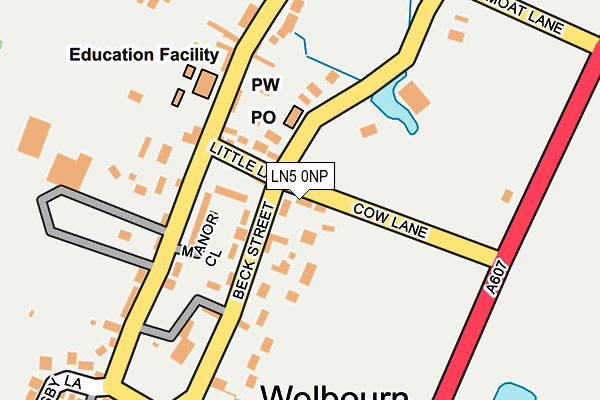 LN5 0NP map - OS OpenMap – Local (Ordnance Survey)