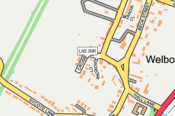 LN5 0NR map - OS OpenMap – Local (Ordnance Survey)