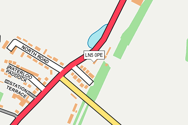 LN5 0PE map - OS OpenMap – Local (Ordnance Survey)