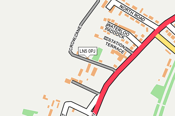 LN5 0PJ map - OS OpenMap – Local (Ordnance Survey)