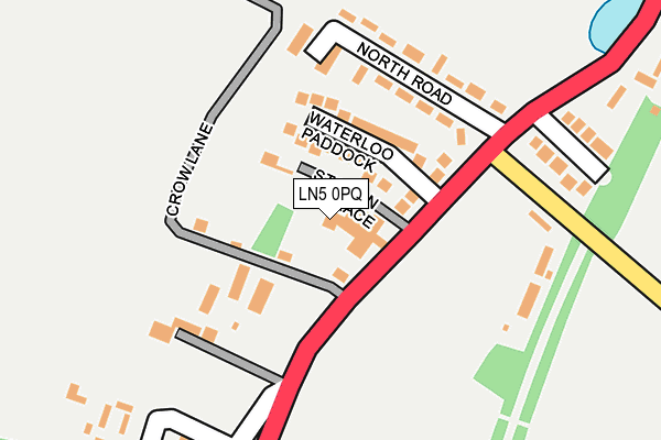 LN5 0PQ map - OS OpenMap – Local (Ordnance Survey)