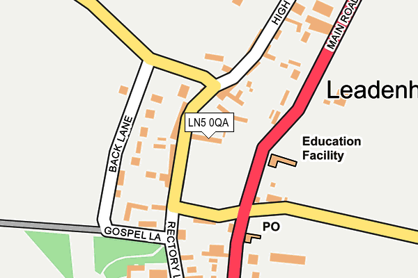 LN5 0QA map - OS OpenMap – Local (Ordnance Survey)