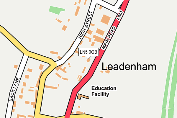 LN5 0QB map - OS OpenMap – Local (Ordnance Survey)