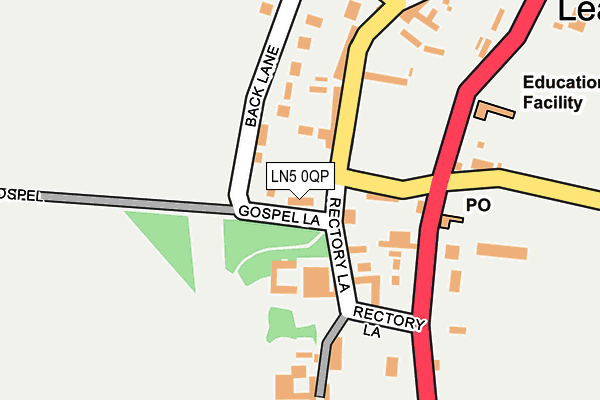 LN5 0QP map - OS OpenMap – Local (Ordnance Survey)