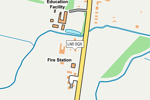 LN5 0QX map - OS OpenMap – Local (Ordnance Survey)