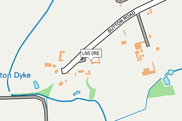 LN5 0RE map - OS OpenMap – Local (Ordnance Survey)