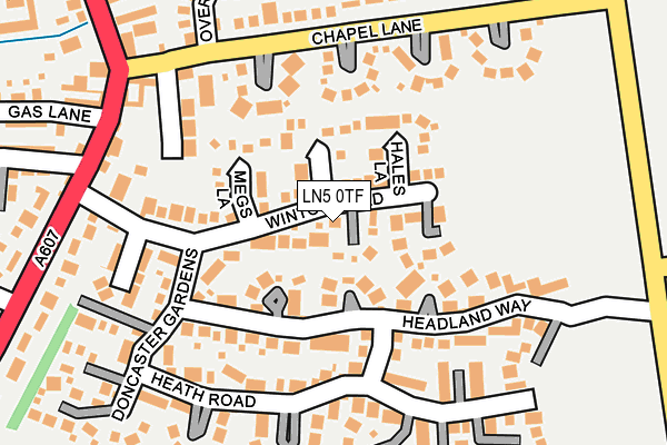 LN5 0TF map - OS OpenMap – Local (Ordnance Survey)