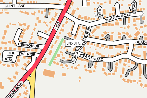 LN5 0TQ map - OS OpenMap – Local (Ordnance Survey)