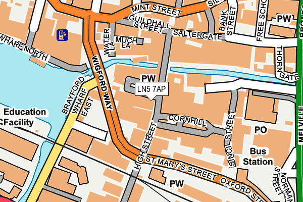 LN5 7AP map - OS OpenMap – Local (Ordnance Survey)