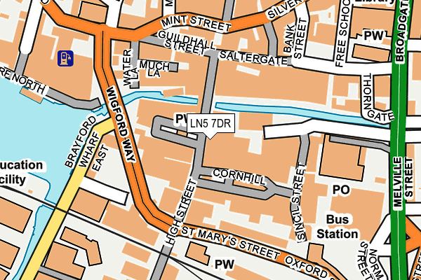 LN5 7DR map - OS OpenMap – Local (Ordnance Survey)