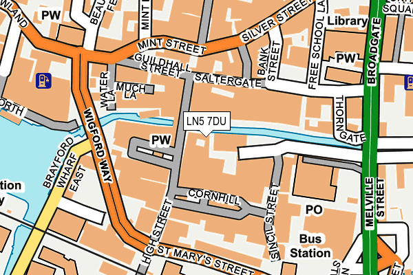 LN5 7DU map - OS OpenMap – Local (Ordnance Survey)