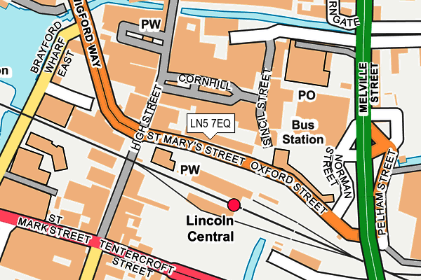 LN5 7EQ map - OS OpenMap – Local (Ordnance Survey)