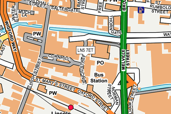 LN5 7ET map - OS OpenMap – Local (Ordnance Survey)