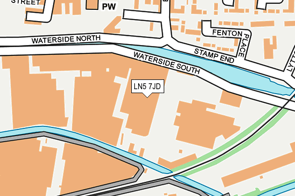 LN5 7JD map - OS OpenMap – Local (Ordnance Survey)