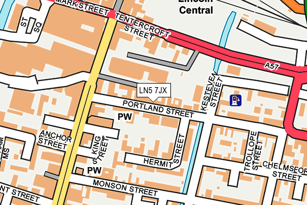 Map of S & D METCALFE LTD at local scale