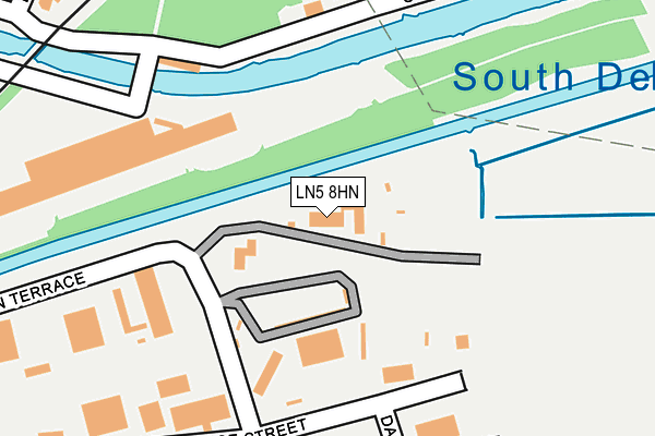 LN5 8HN map - OS OpenMap – Local (Ordnance Survey)