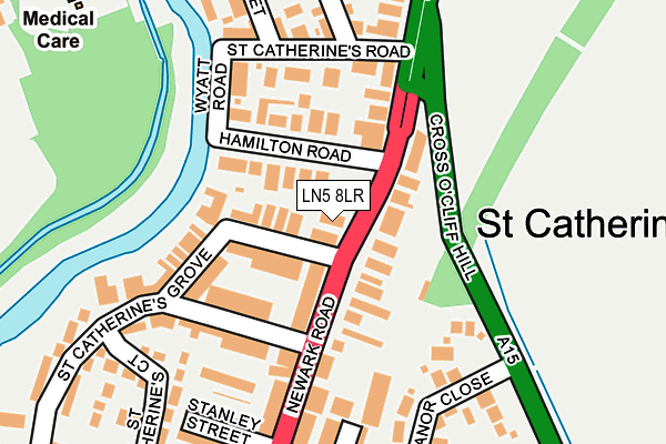 LN5 8LR map - OS OpenMap – Local (Ordnance Survey)