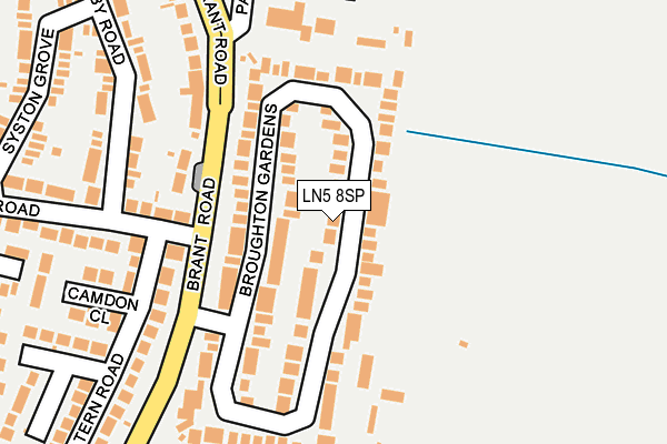 LN5 8SP map - OS OpenMap – Local (Ordnance Survey)
