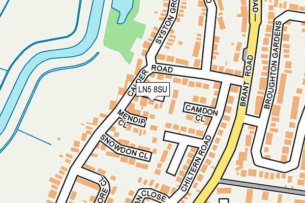 LN5 8SU map - OS OpenMap – Local (Ordnance Survey)