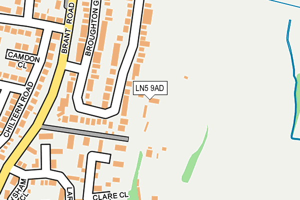 LN5 9AD map - OS OpenMap – Local (Ordnance Survey)
