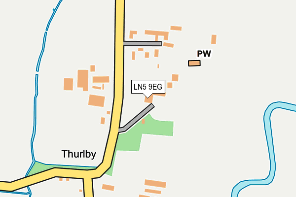 LN5 9EG map - OS OpenMap – Local (Ordnance Survey)