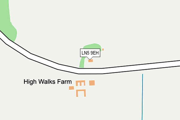 LN5 9EH map - OS OpenMap – Local (Ordnance Survey)