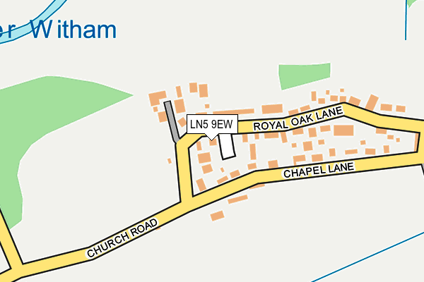 LN5 9EW map - OS OpenMap – Local (Ordnance Survey)