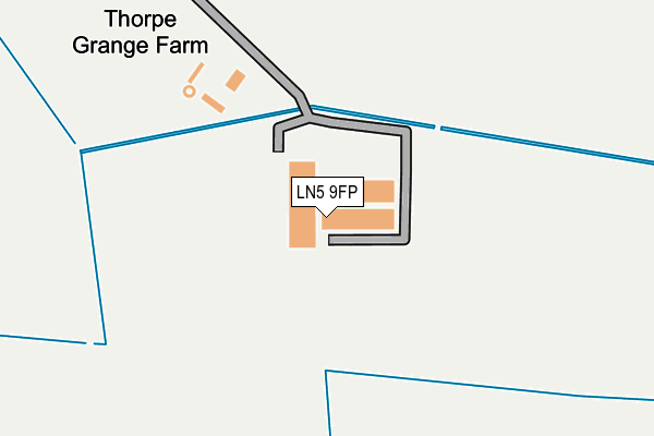 LN5 9FP map - OS OpenMap – Local (Ordnance Survey)