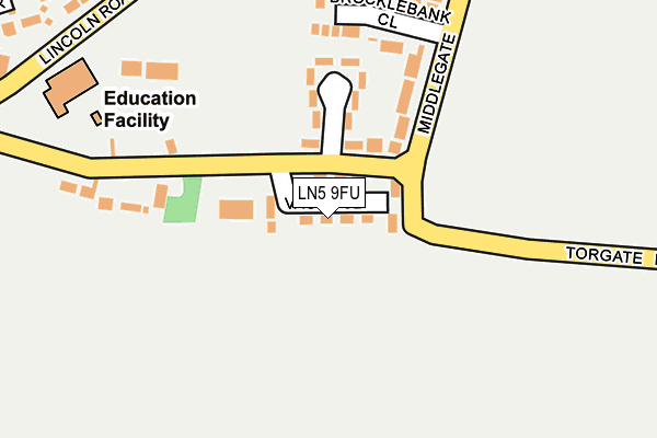 LN5 9FU map - OS OpenMap – Local (Ordnance Survey)