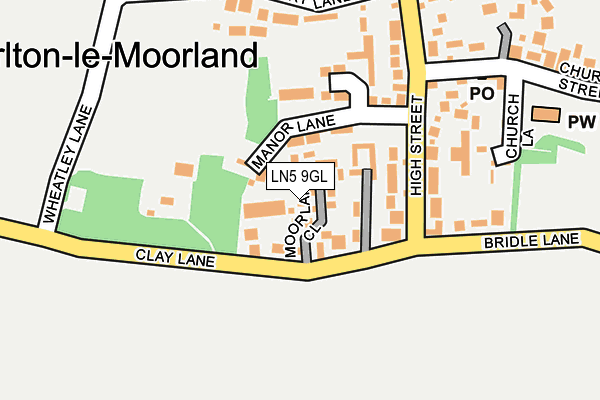 LN5 9GL map - OS OpenMap – Local (Ordnance Survey)