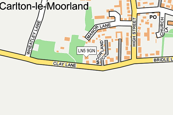 LN5 9GN map - OS OpenMap – Local (Ordnance Survey)