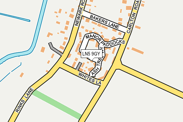 LN5 9GY map - OS OpenMap – Local (Ordnance Survey)