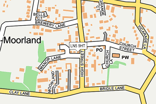 LN5 9HT map - OS OpenMap – Local (Ordnance Survey)