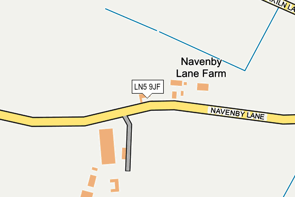 LN5 9JF map - OS OpenMap – Local (Ordnance Survey)