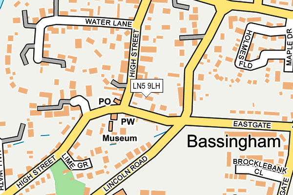 LN5 9LH map - OS OpenMap – Local (Ordnance Survey)