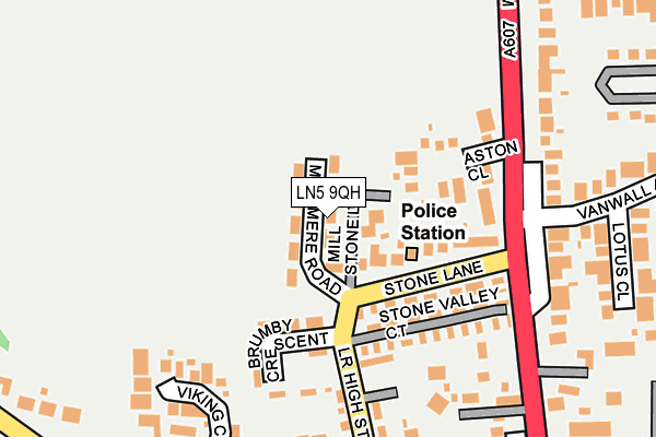 Map of JUST BEE LINCS LTD at local scale