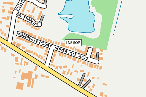 LN5 9QP map - OS OpenMap – Local (Ordnance Survey)