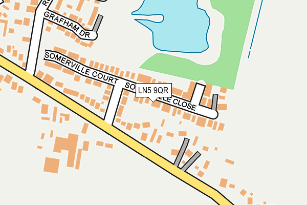 LN5 9QR map - OS OpenMap – Local (Ordnance Survey)