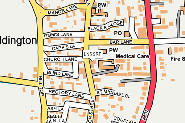 Map of IMP CHARTERED BUILDING SURVEYOR LTD at local scale