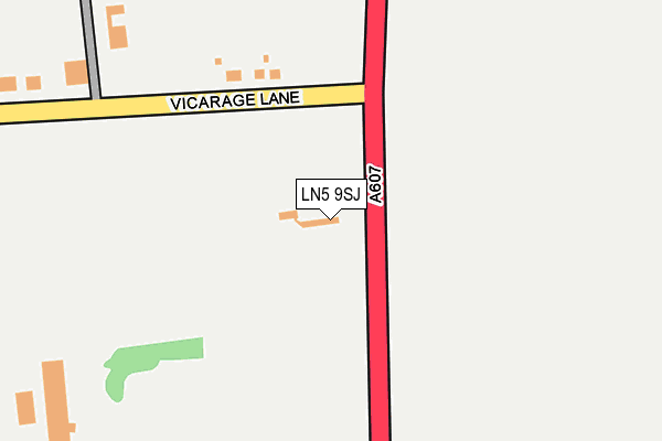 LN5 9SJ map - OS OpenMap – Local (Ordnance Survey)