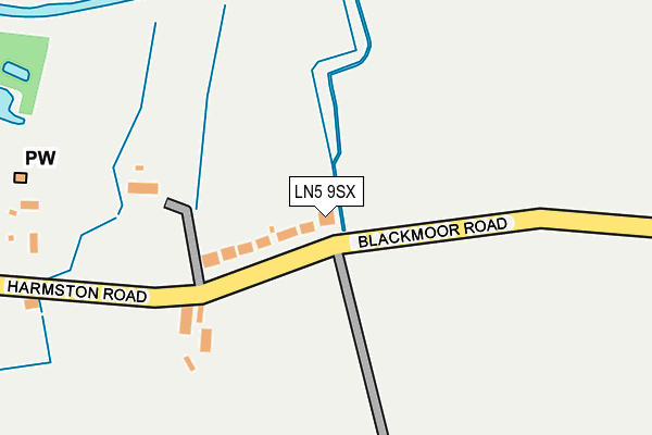 LN5 9SX map - OS OpenMap – Local (Ordnance Survey)