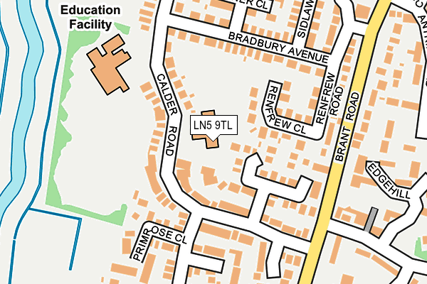 LN5 9TL map - OS OpenMap – Local (Ordnance Survey)