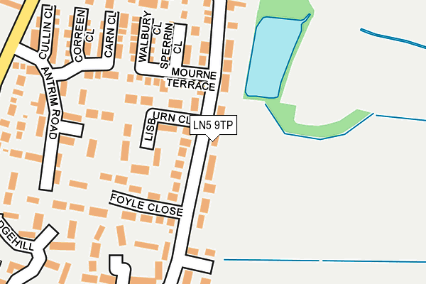 LN5 9TP map - OS OpenMap – Local (Ordnance Survey)