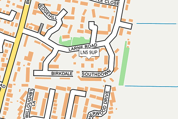 LN5 9UP map - OS OpenMap – Local (Ordnance Survey)