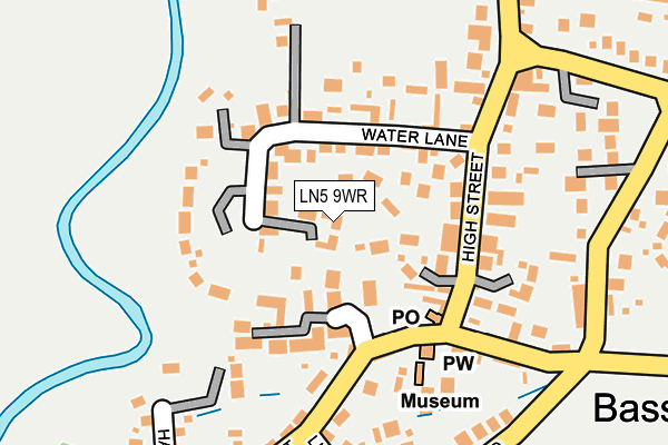 LN5 9WR map - OS OpenMap – Local (Ordnance Survey)