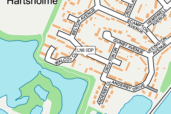 LN6 0DP map - OS OpenMap – Local (Ordnance Survey)