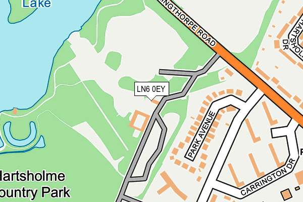 LN6 0EY map - OS OpenMap – Local (Ordnance Survey)