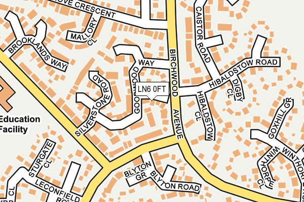 LN6 0FT map - OS OpenMap – Local (Ordnance Survey)