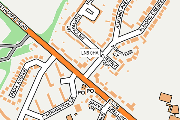 LN6 0HA map - OS OpenMap – Local (Ordnance Survey)