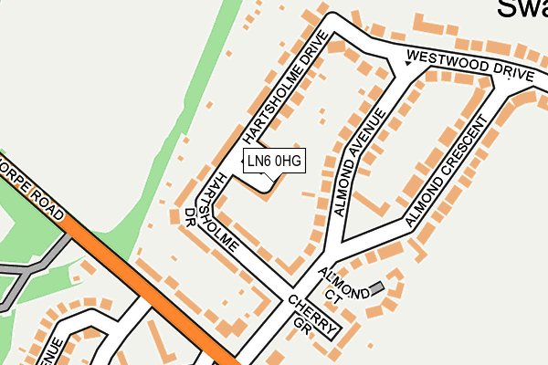 LN6 0HG map - OS OpenMap – Local (Ordnance Survey)